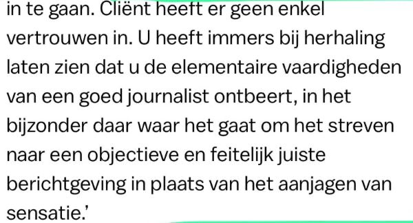 Citaat van advocaat Peter Plasman over de werkwijze van Tahrim Ramdjan