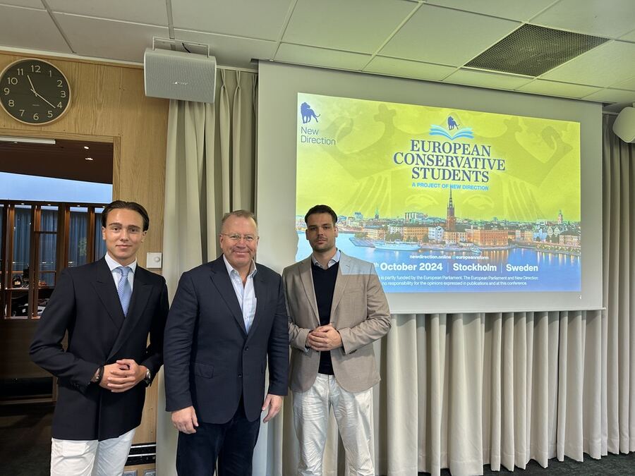 VSP-bestuur bij de European Conservative Students-conferentie in Stockholm