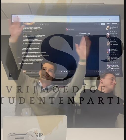 Opname van de eerste aflevering van de podcast Vrijmoedige Praatjes